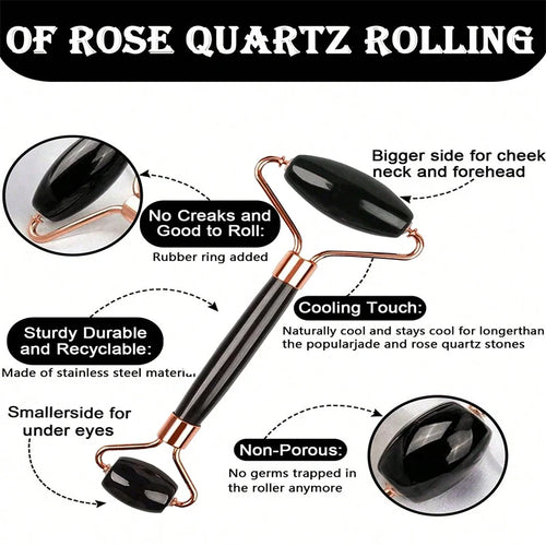 Ice Face Roller & Gua Sha Set – Facial Lifting & Contouring Tool