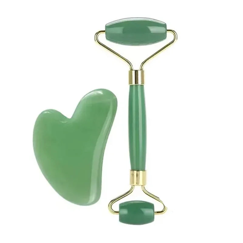 Ice Face Roller & Gua Sha Set – Facial Lifting & Contouring Tool