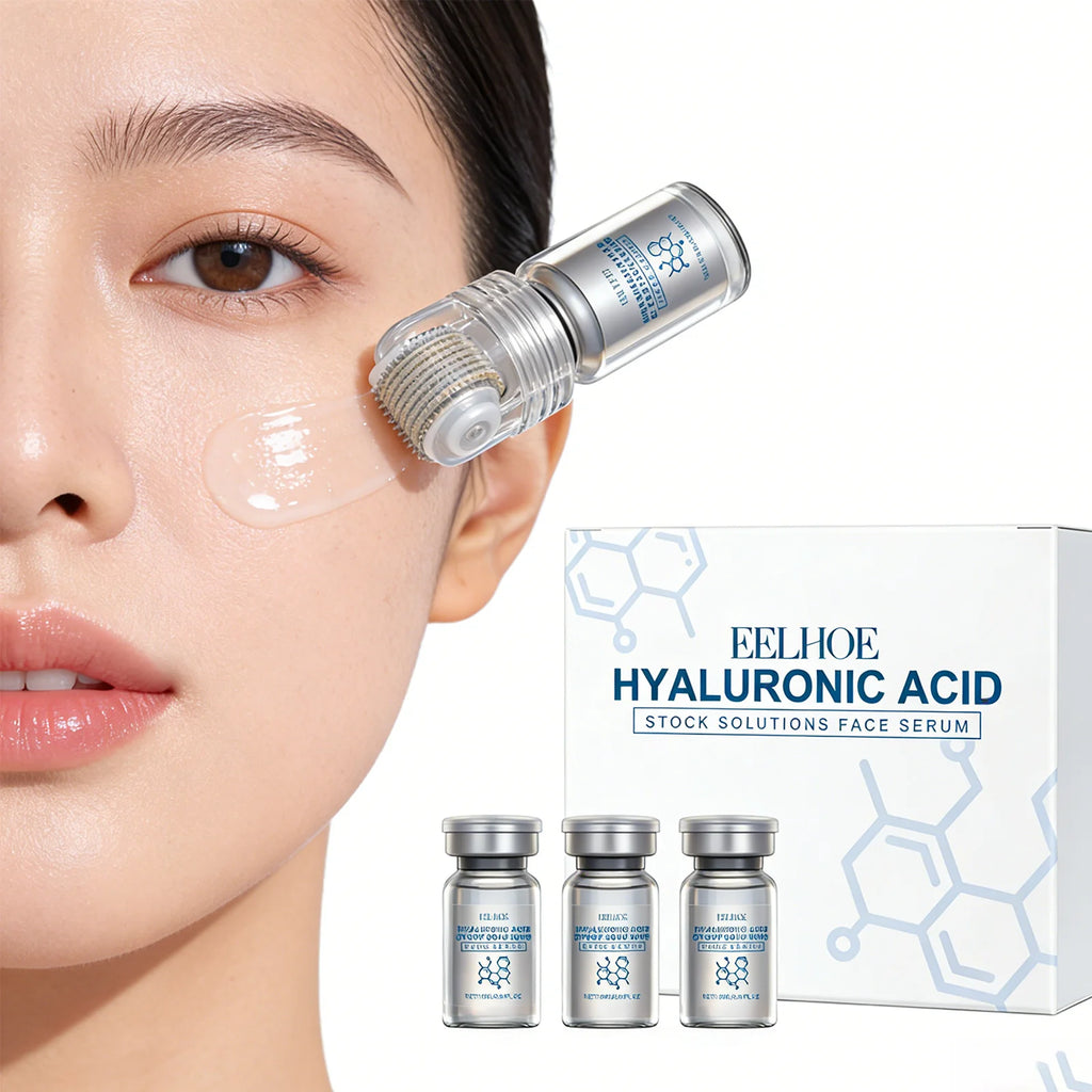 Niacinamide Microneedle Serum Kit – 0.25mm Face Roller & Moisturizing Serum Set
