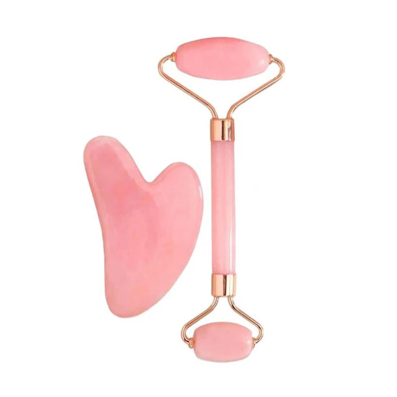 Ice Face Roller & Gua Sha Set – Facial Lifting & Contouring Tool